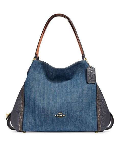 coach handbag denim blue.